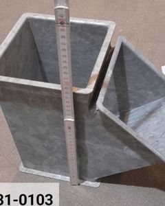 Distributor 160x160 2-ways branch 45deg M&M